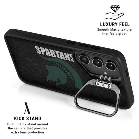 Michigan State University Bold Spartans Logo Galaxy S24 Plus Kickstand Case